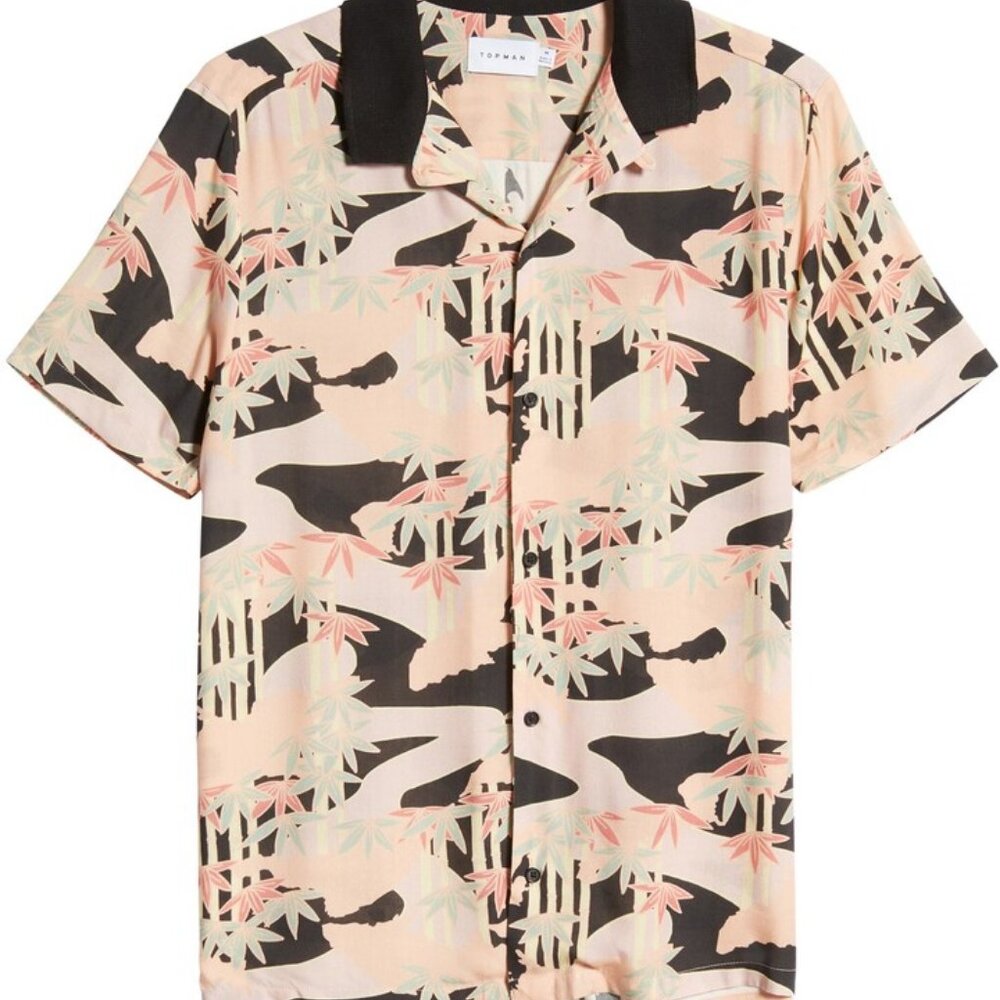 Pastel Palms Topman Button-up shirt Small